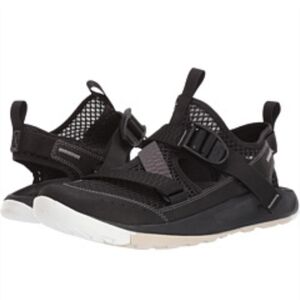 Chaco Odyssey Women's Black Sandal, Amphibious Hiking‎ Shoe, Size 7, Hybrid